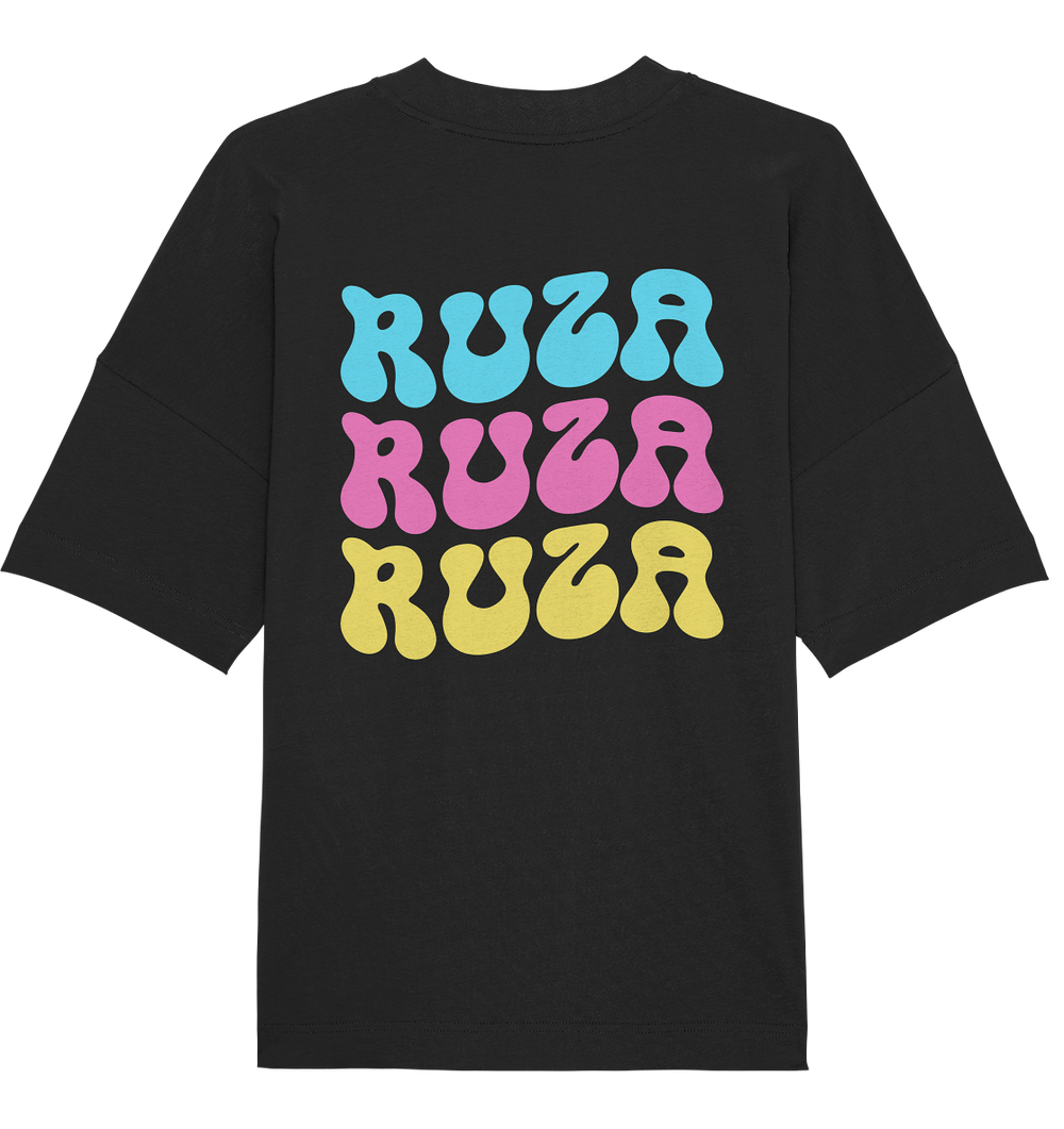 Ruza Wave Backprint Oversize T-shirt